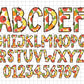 Fruit Doodle Alphabet Letters