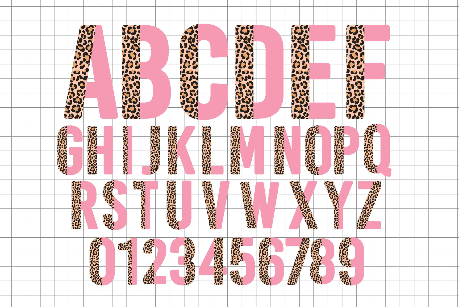 Half Leopard Alphabet