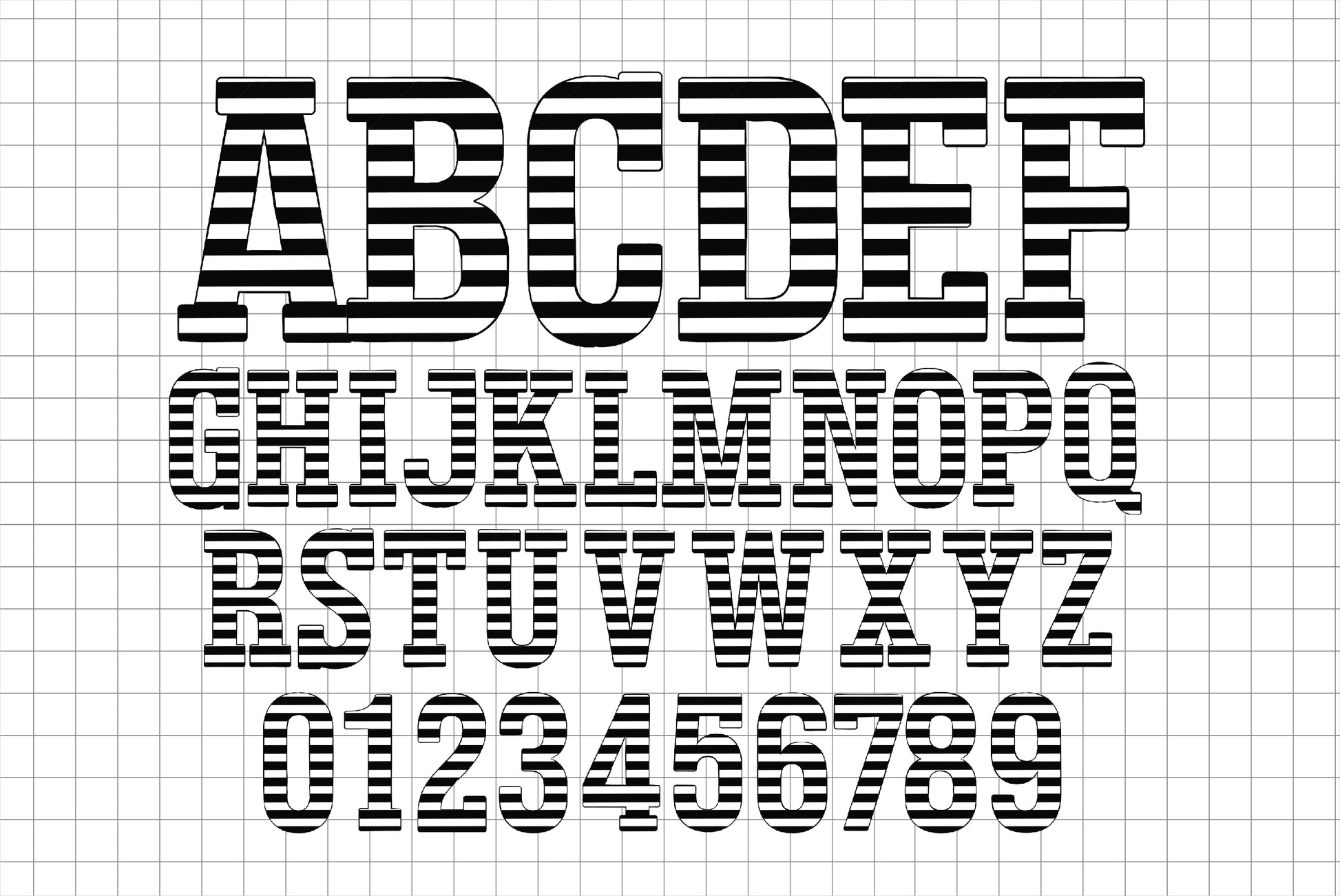 Alphabet Sublimation