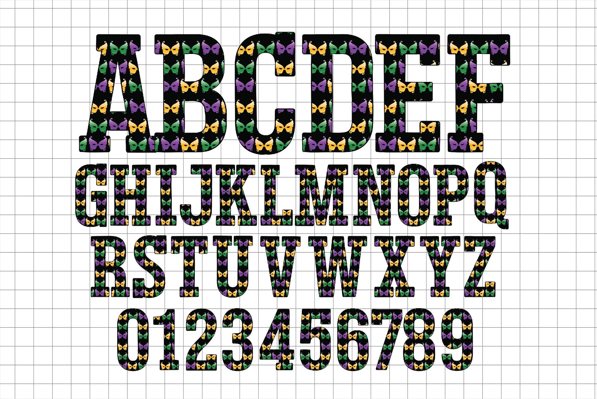 Mardi Gras Alphabet