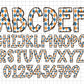 Checkered Doodle PNG Letter