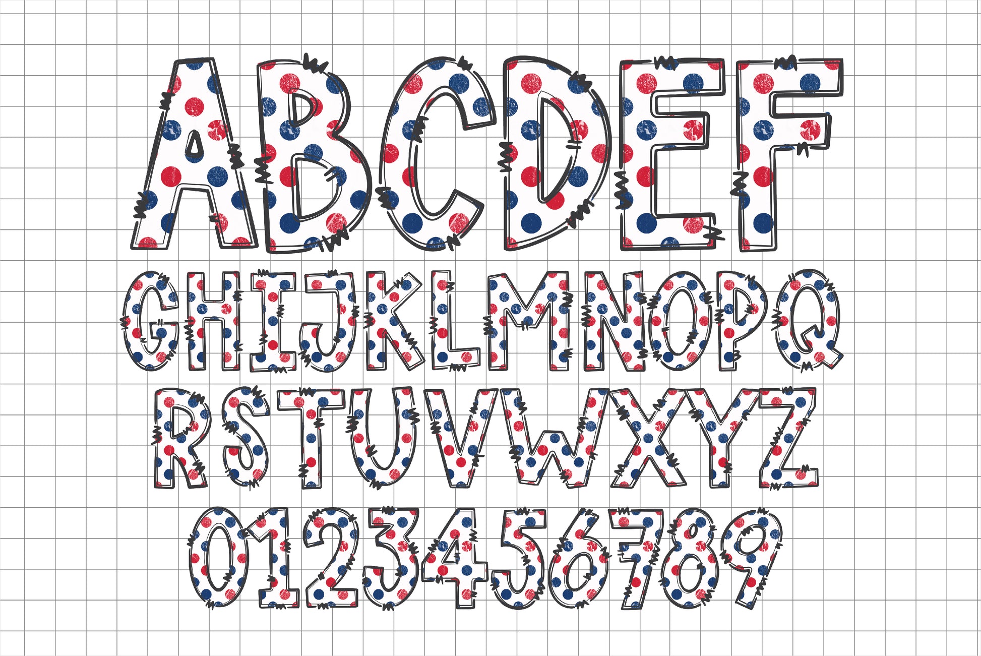 4th of July PNG Letters