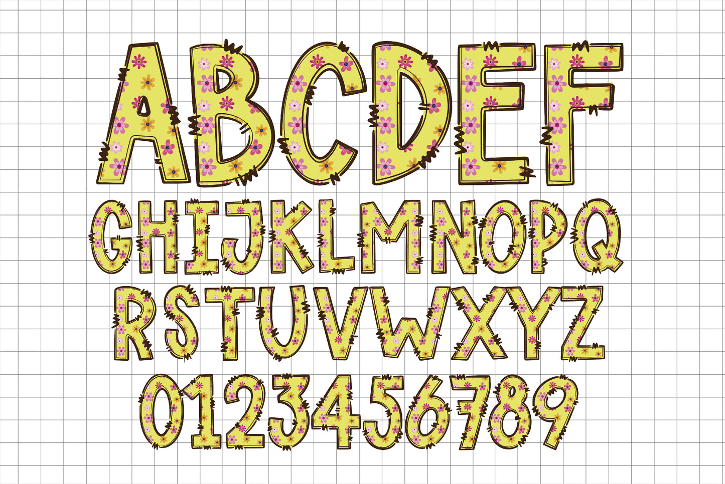 Summer Doodle Alphabet