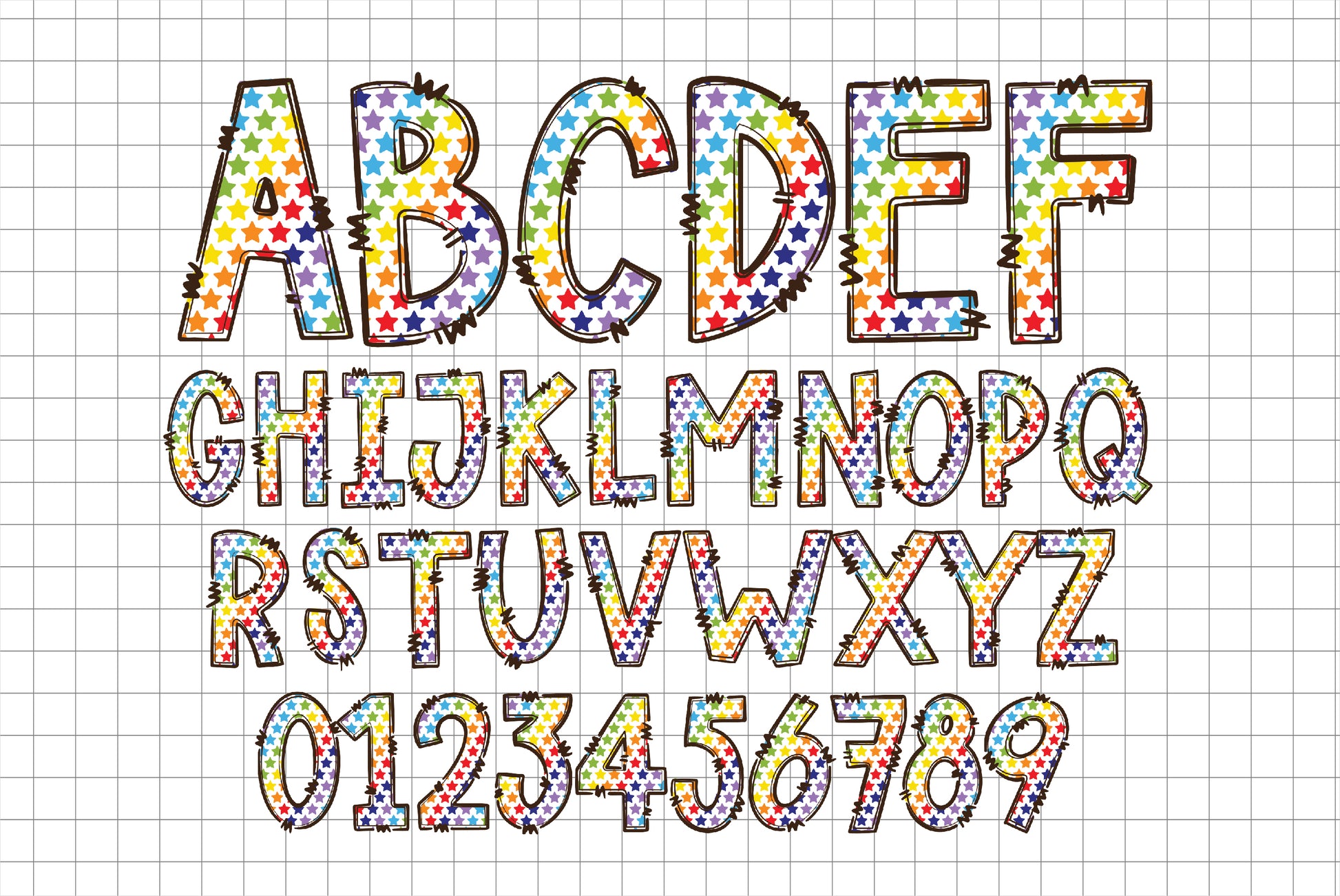 School Alphabet Letters