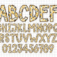 Spring Floral Alphabet PNG