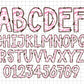 Pink Tie Dry Alphabet Letters