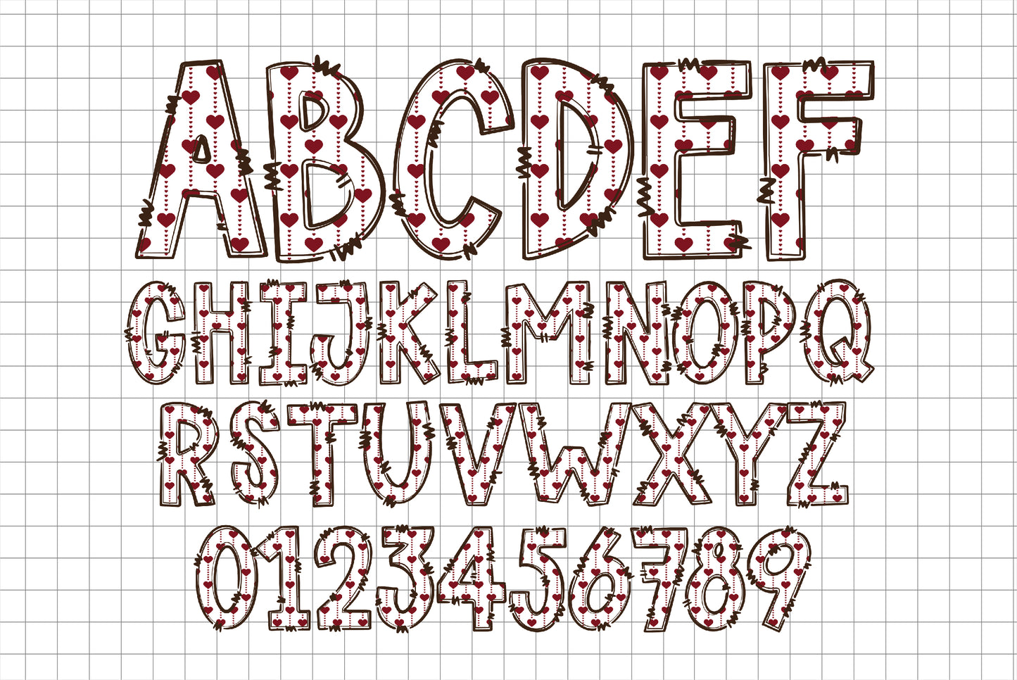 Love Alphabet Letters PNG