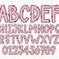 Valentine's Day Alphabet Sublimation