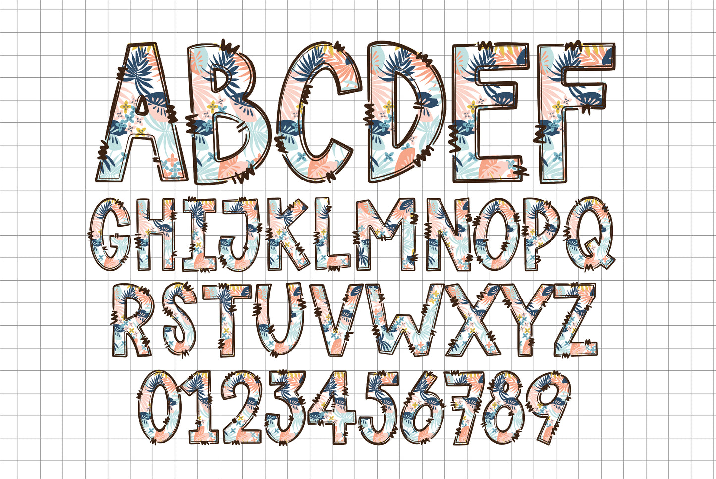 Summer Alphabet Letters