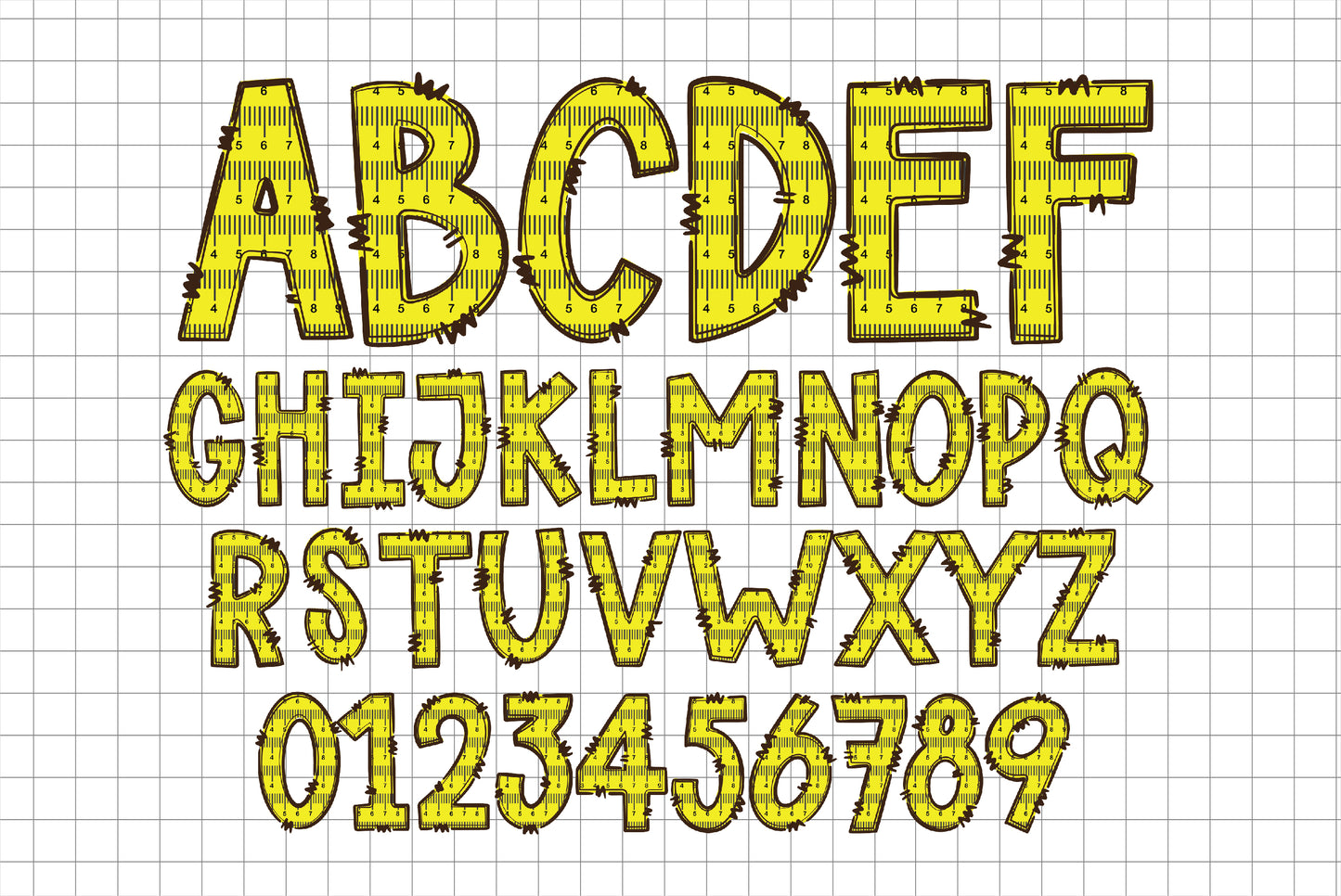 School Alphabet Letters