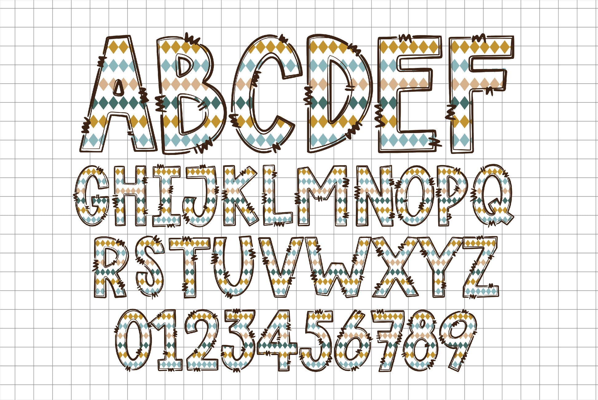 Boho Alphabet Letter