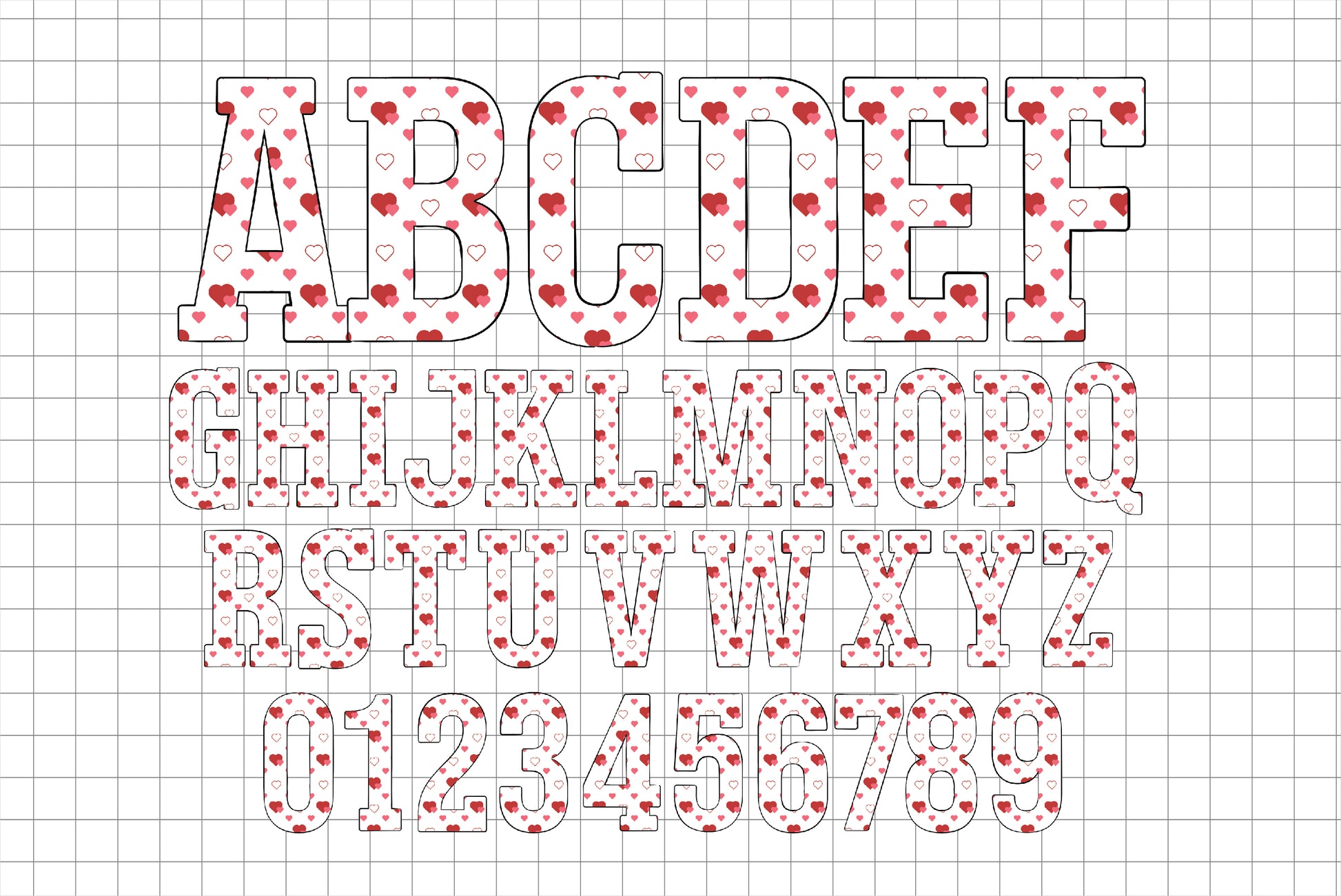 Love Alphabet Letters PNG