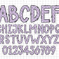 Purple Alphabet Letters