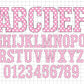 Pink Dot Letters PNG