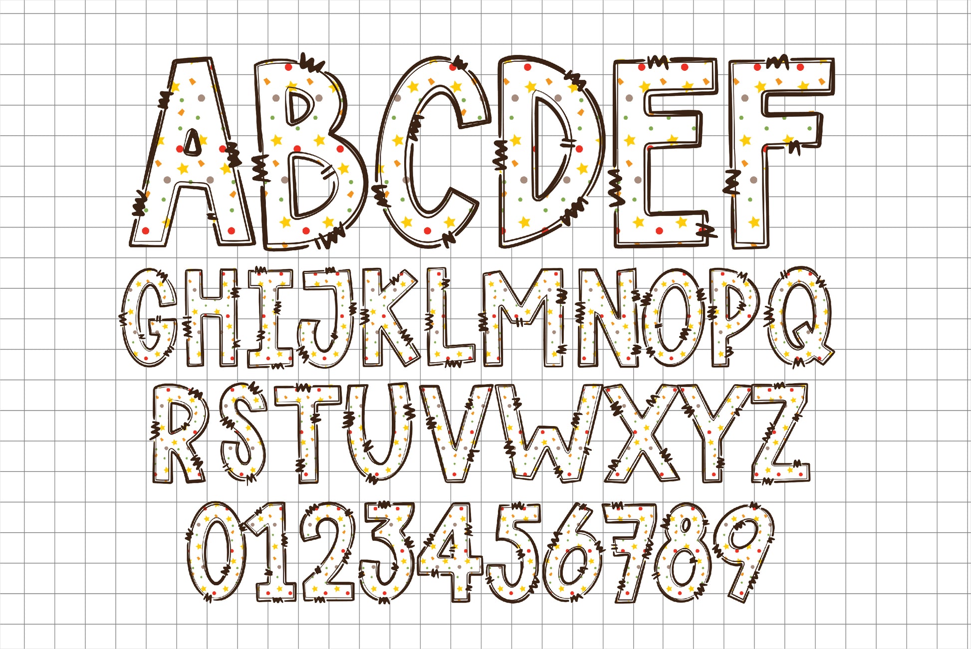 School Alphabet Letters