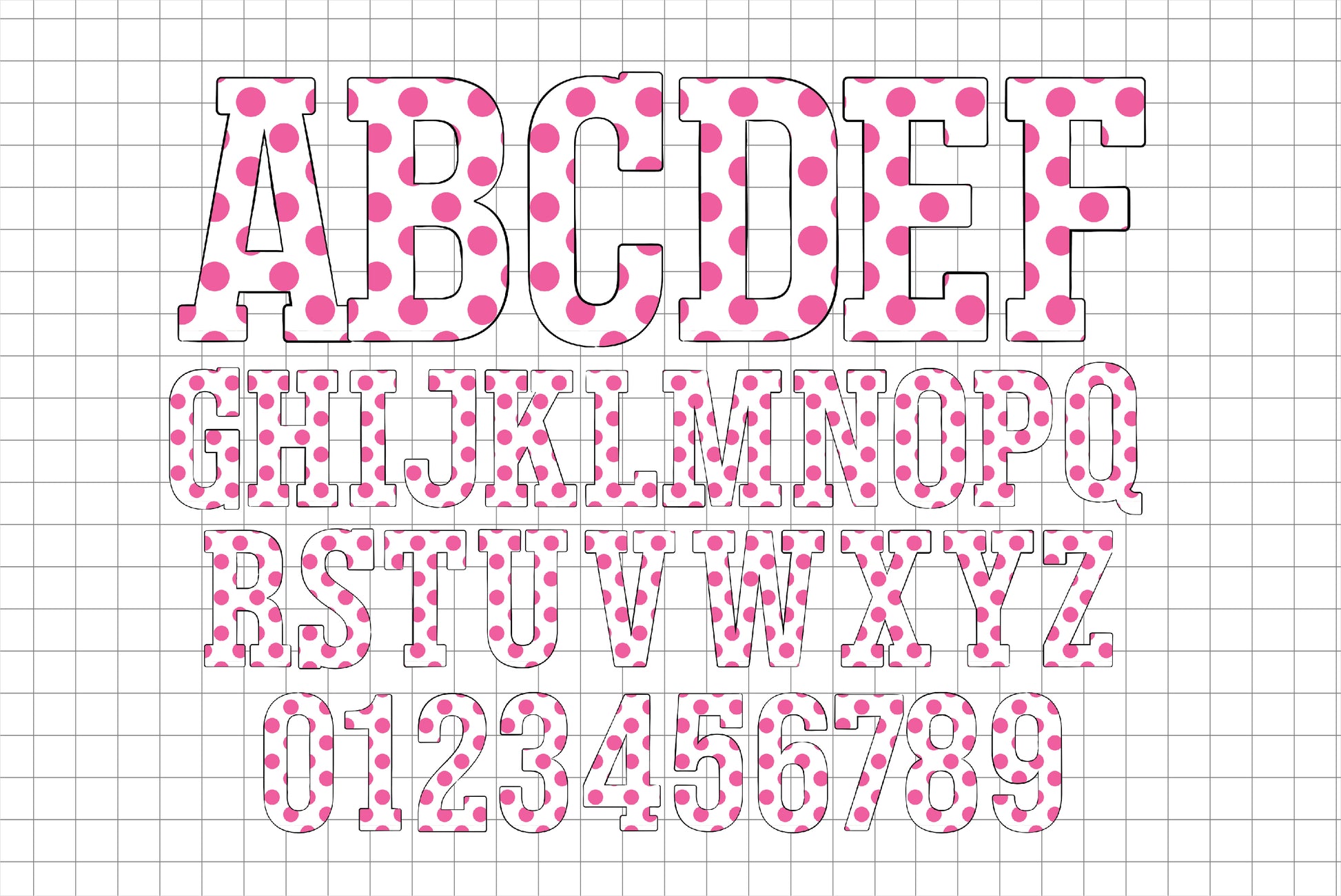 Alphabet Sublimation