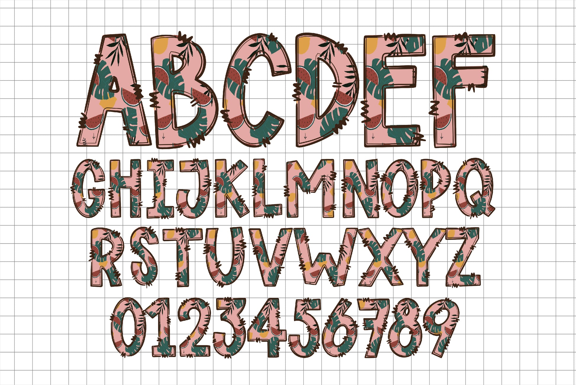 Summer Watermelon Alphabet Letters