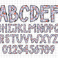 Spring Floral Alphabet PNG