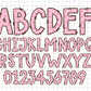 Pink Dot Letters & Numbers