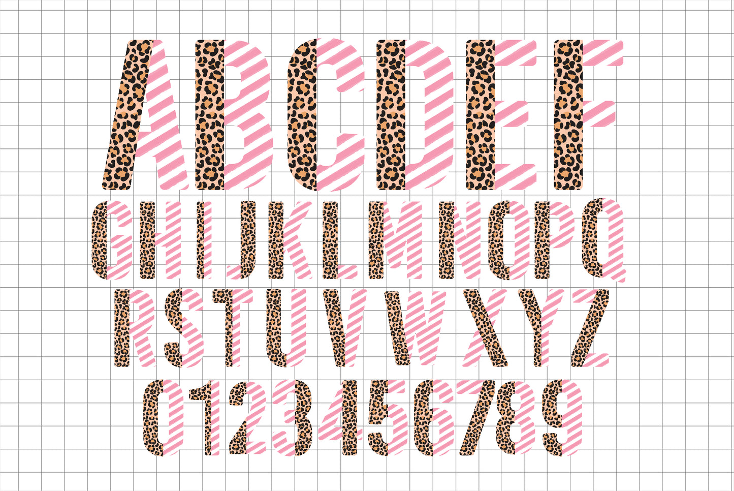 Half Leopard Alphabet