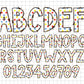 School Doodle Alphabet Letters