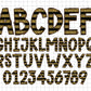 Gold Glitter Alphabet Letters