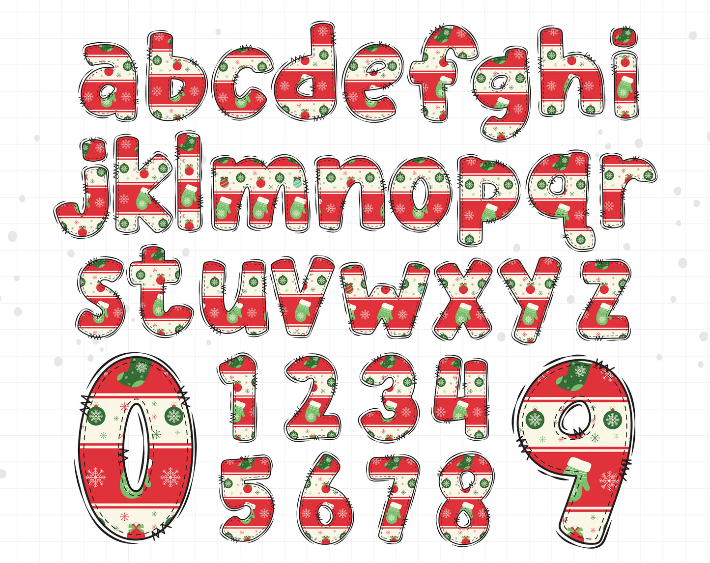 Christmas Alphabet Letters