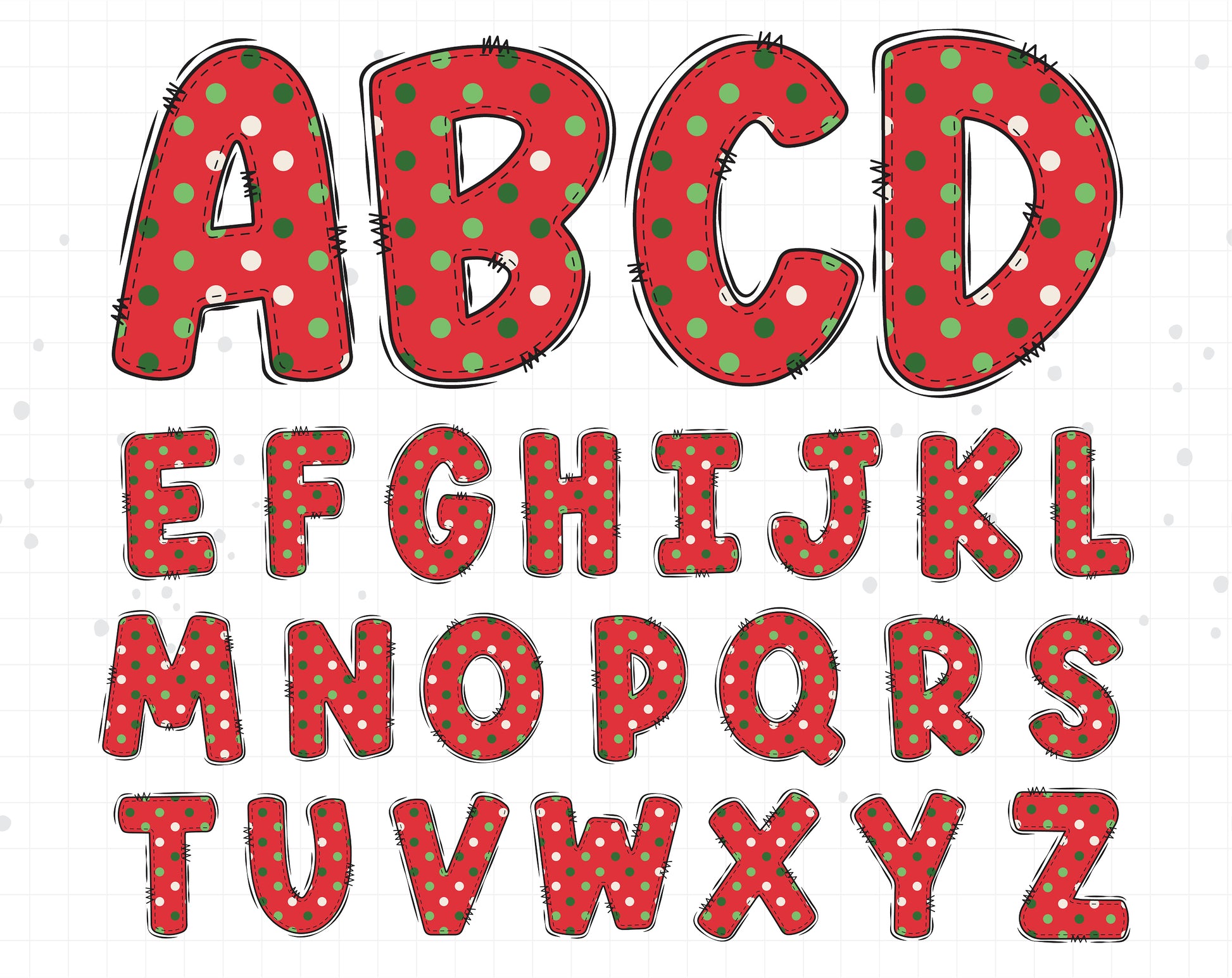 Christmas Alphabet Letters