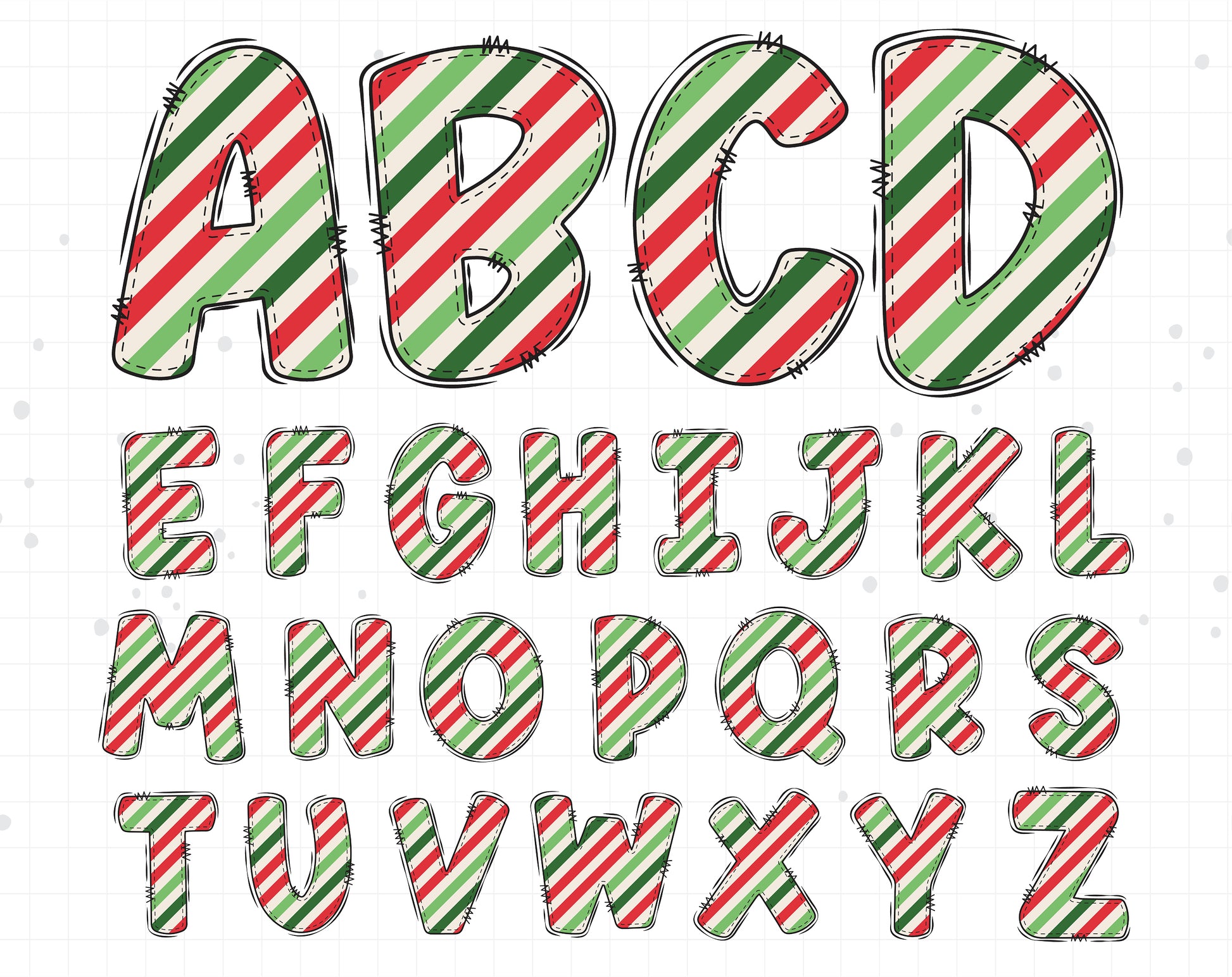 Christmas Alphabet Letters