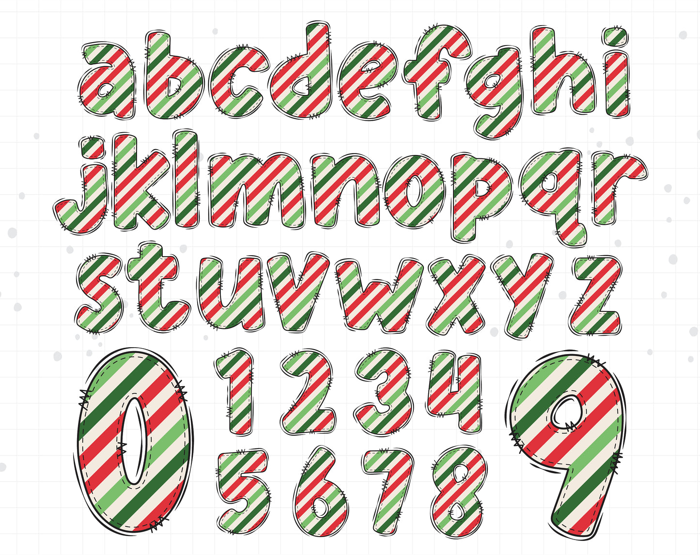 Christmas Alphabet Letters