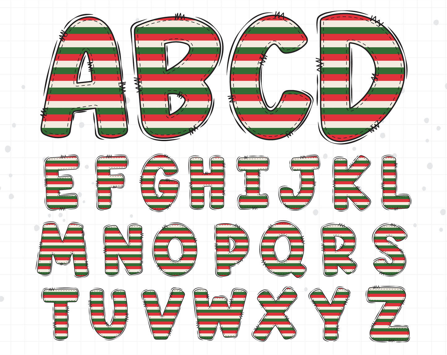 Christmas Alphabet Letters