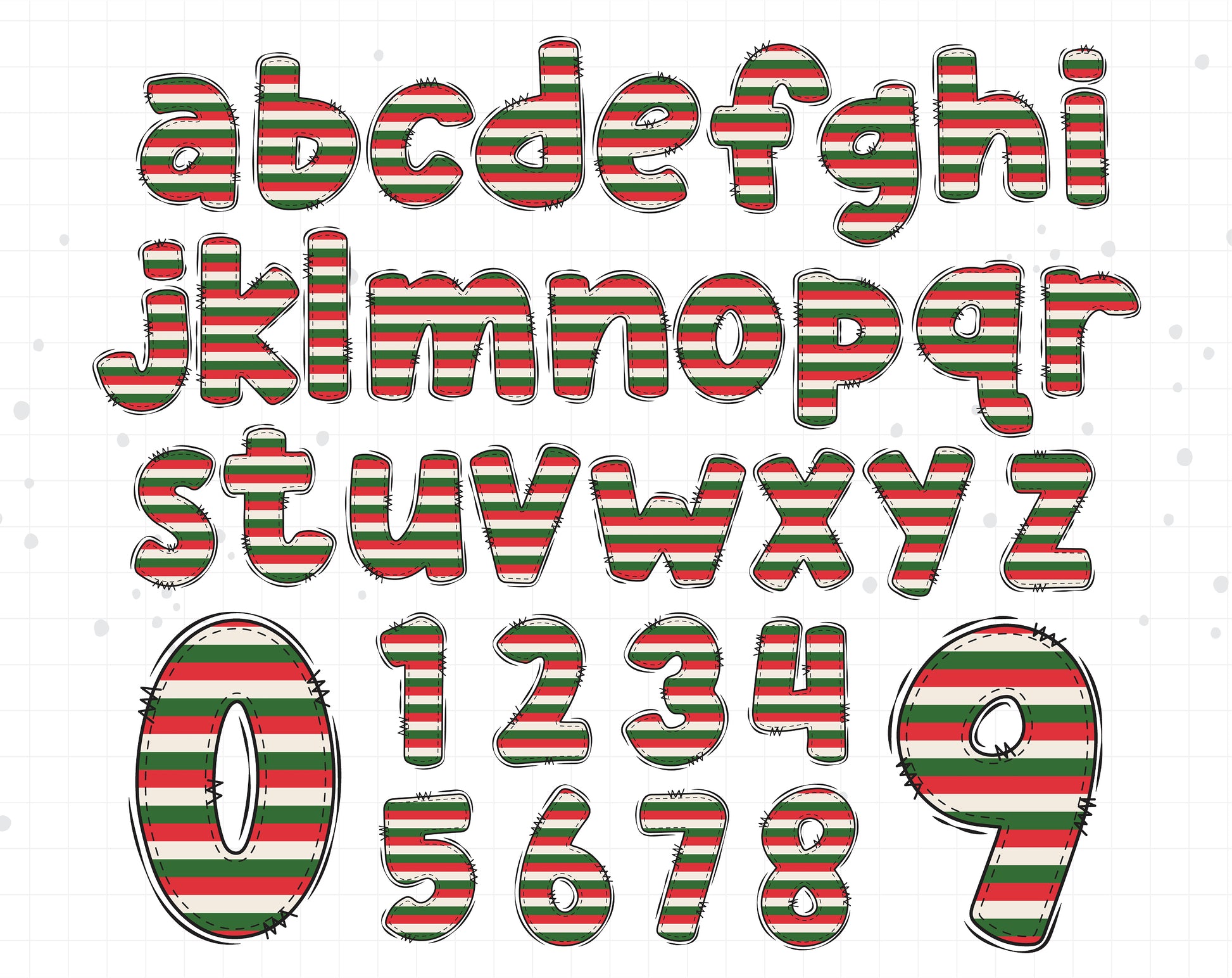 Christmas Alphabet Letters