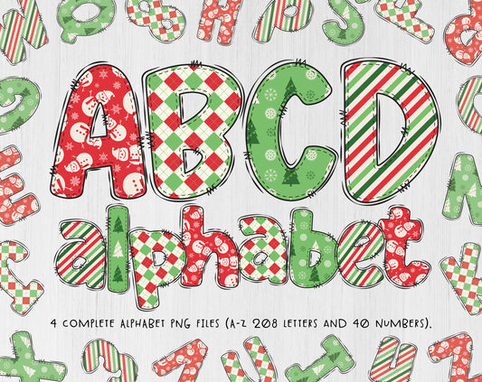 Holiday Alphabet PNG