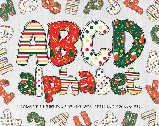 Holiday Alphabet PNG