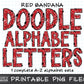 Bandana Alphabet Letters