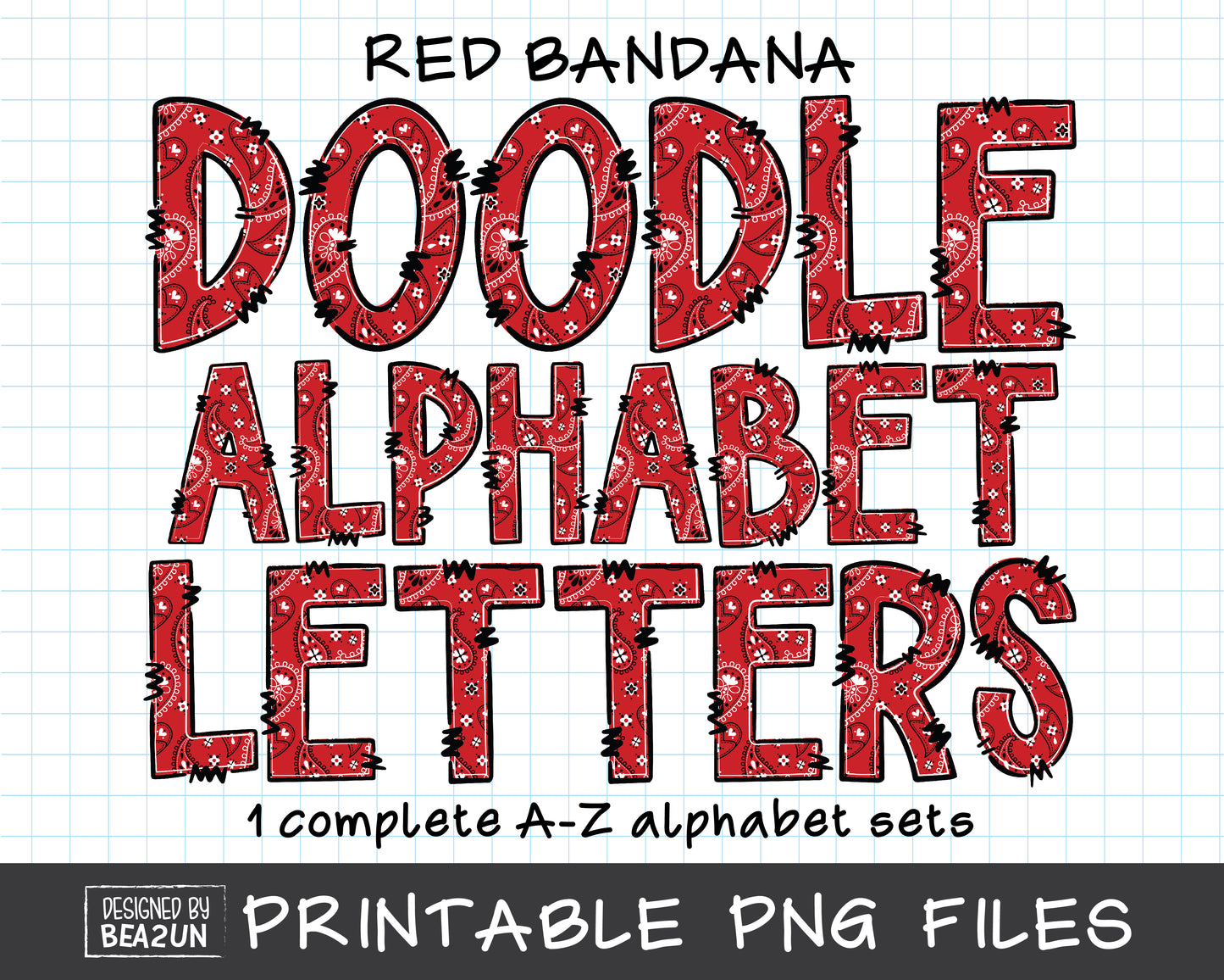 Bandana Alphabet Letters