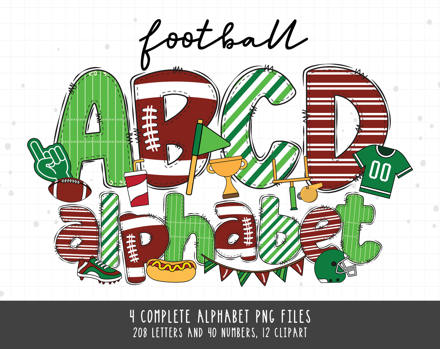 Football Alphabet Letters