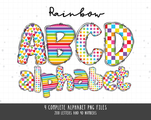 Rainbow Alphabet Letters