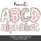 Peach Alphabet Letters