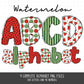 Watermelon Alphabet PNG Sublimation