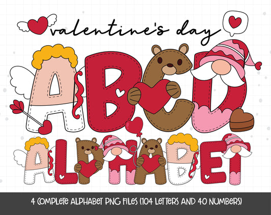 Valentine's Day Alphabet Letters
